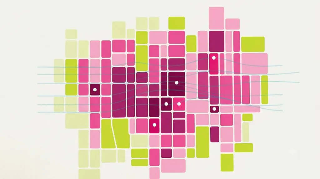 Madrid rental district heat map art