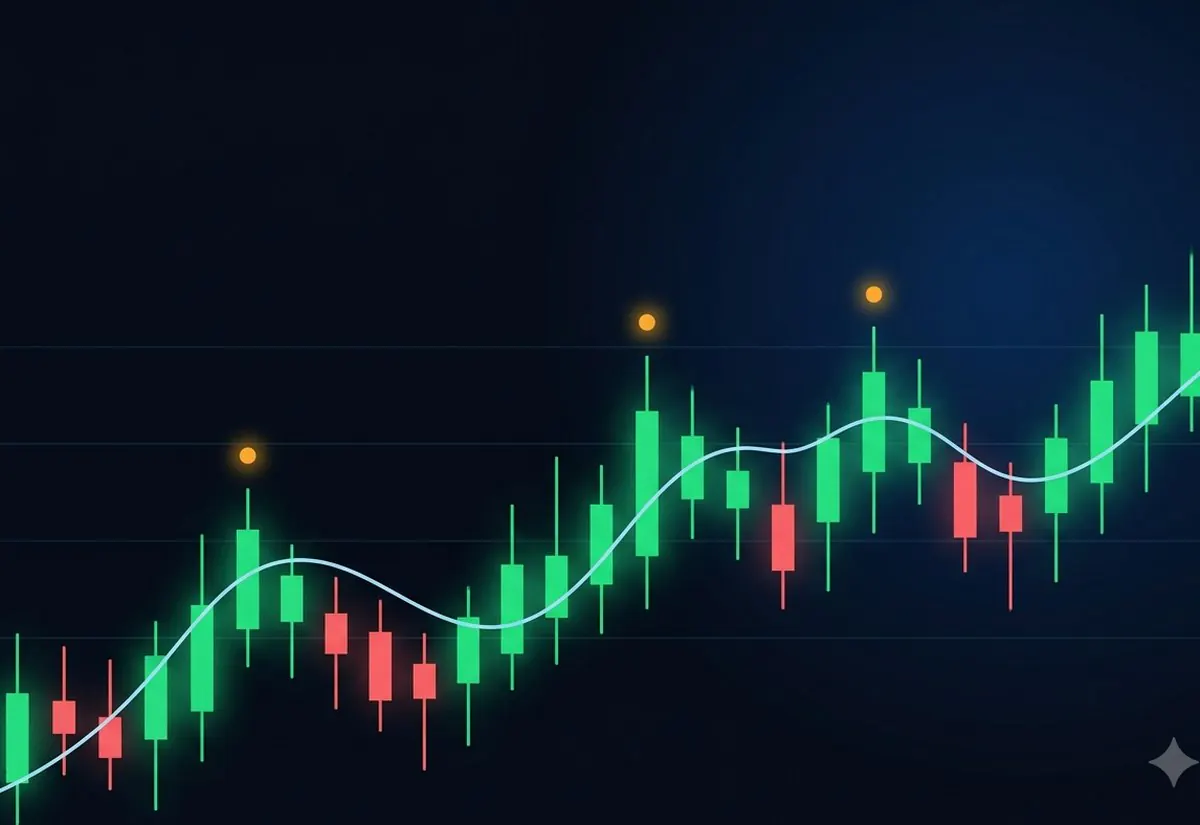 Trading system signal chart art